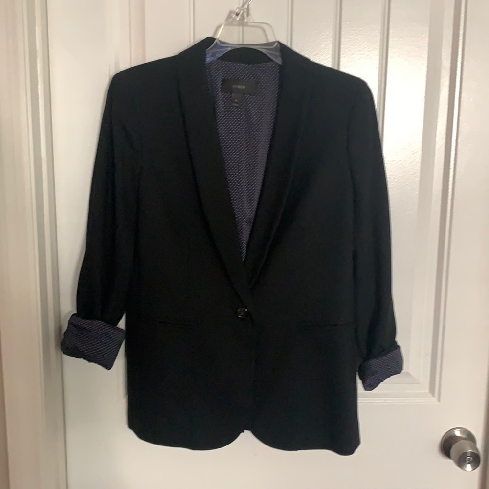 J. Crew Wool-Blend Blazer- BLACK
